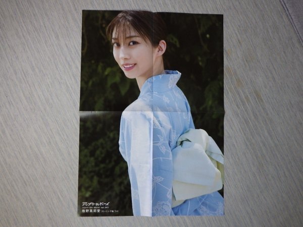 石田亜?dòng)用馈列√铯丹椤翣⑩F真莉愛(モーニング娘?！?4)　特大両面ポスター　2種類　雑志　アップトゥボーイ付録　新品　送料無料