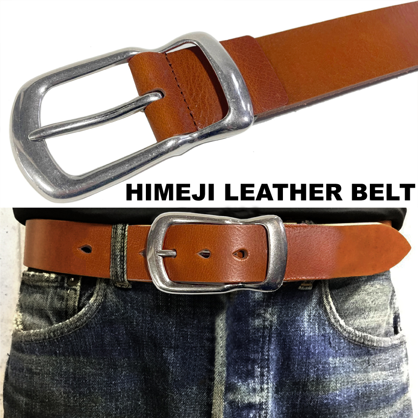 ■ 極厚 最厚部 4.0mm 姫路レザー 格安 スタート 新品 日本制 40mm 牛革 ベルト ミリタリー ギャリソン ブラウン 一體型 栃木レザー