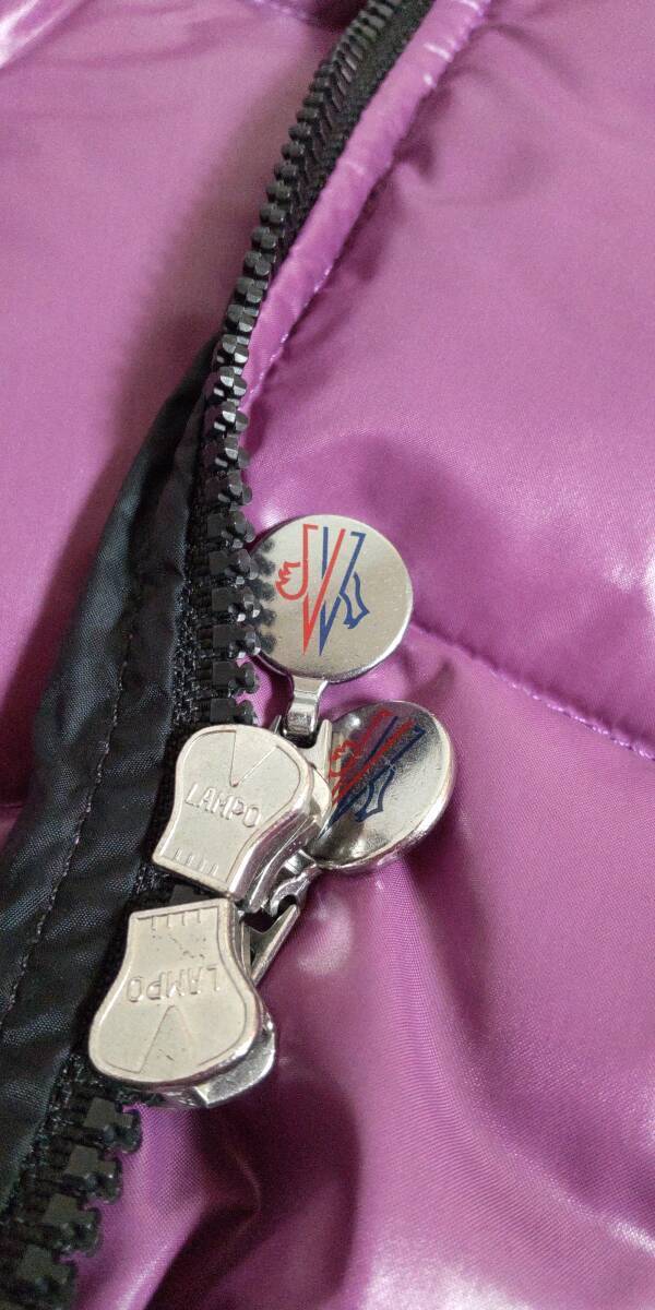 送料無料 モンクレール バディア MONCLER BADIA ダウンジャケット デカワッペン/デカロゴ フード付き ピンク サイズO S~M_画像10
