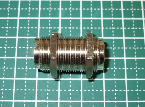 《新品》 M型中継コネクター 1個 MJ-MJ/M-A-JJ ショートタイプ ナット付き ★何個でも送料230円(管理No5)_画像4