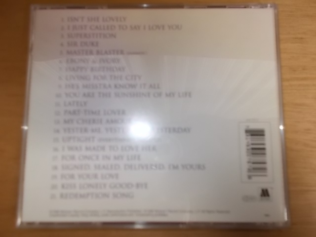 NCD0907[CD][VG-VG][歌詞カード：無]STEVIE WONDER / SONG REVIEW