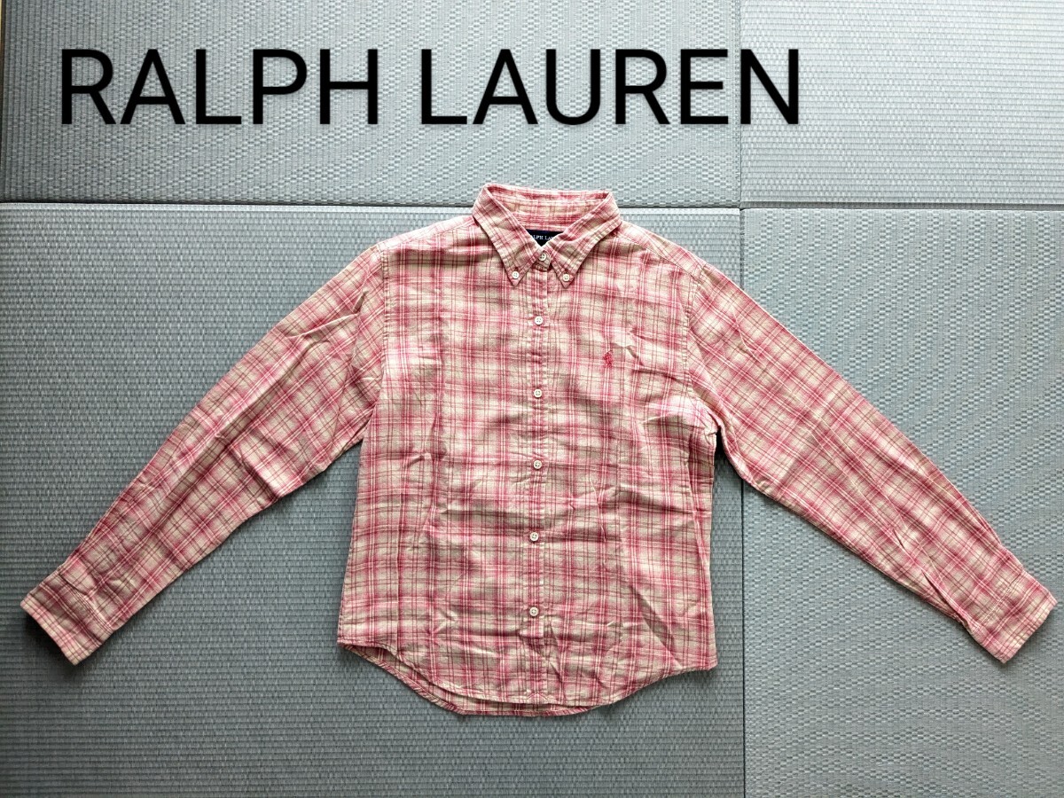 RALPHLAUREN ボタンダウンシャツ ラルフローレン チェック柄 160