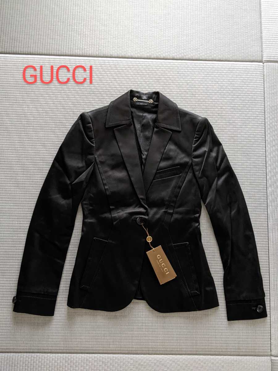 新品 タグ付き GUCCI イタリア制 テーラードジャケット 確実正規(guī) グッチ 38