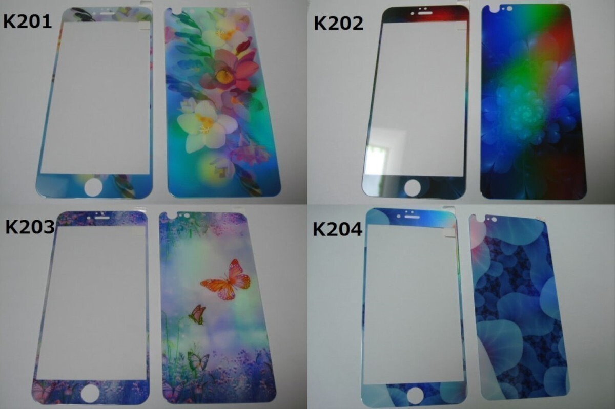 iPhone6 Plus iPhone6s Plus 5.5インチ 幻影 表裏セット 9H 0.26 強化ガラス 液晶保護フィルム 2.5D K204_画像3