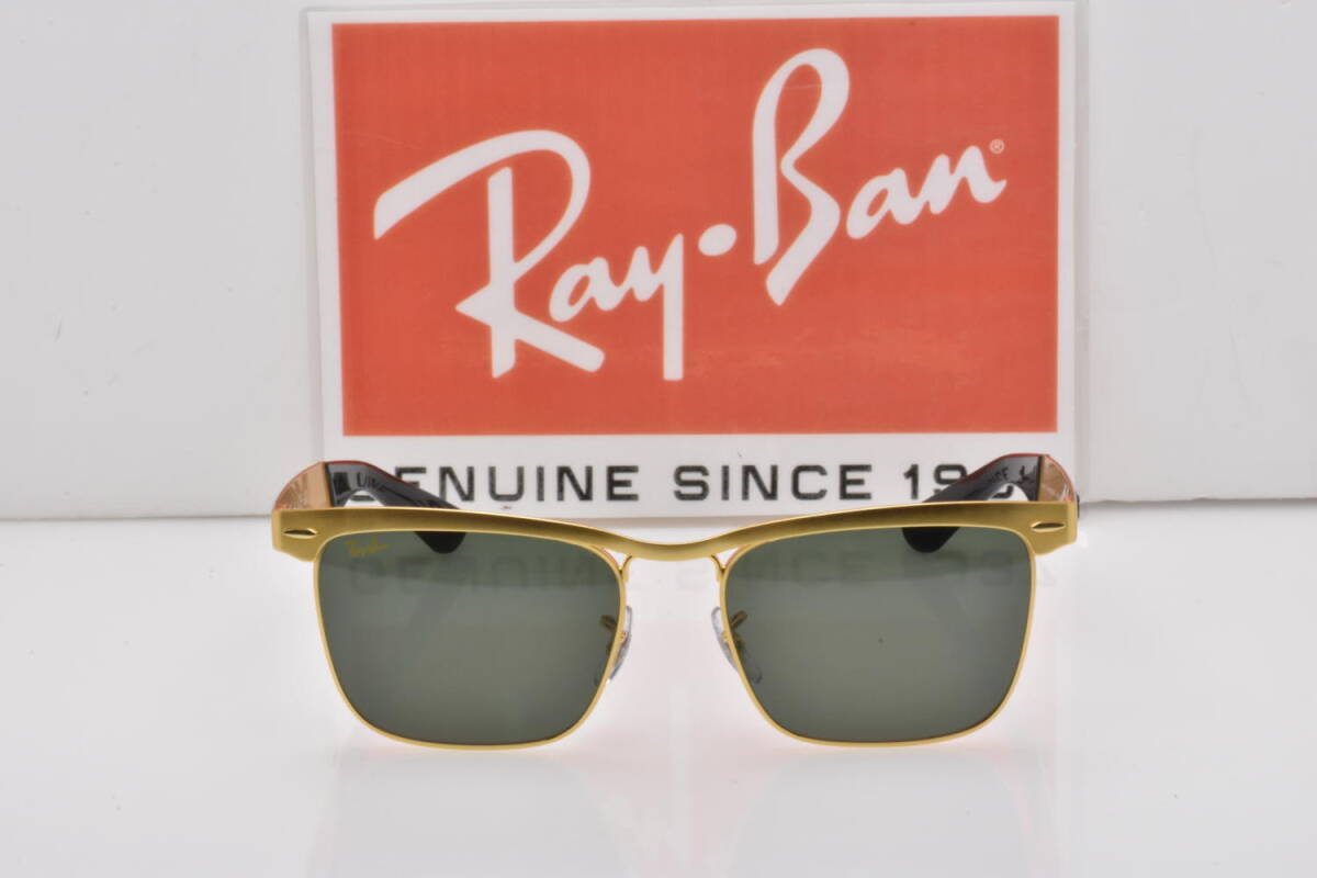 ★新品?正規(guī)輸入品！Ray-Ban レイバン RB3875 927633 WAYFARER DELUXE ウェイファーデラックス サンドブラストレジェンドゴールド グリン