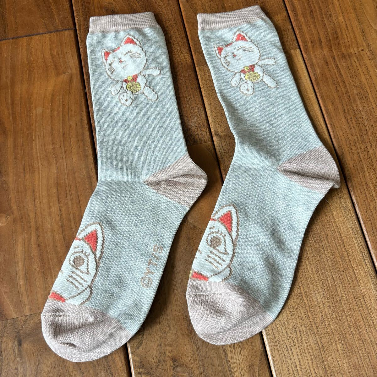 U■未使用 完売品 レディース ダンダダン ターボババア 靴下 24 26cm グレー×薄ピンク 定価￥1980 5足セット 日本制 少年ジャンプ+ 漫畫