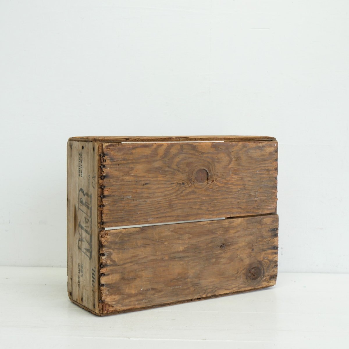 カリフォルニア州 M & R ヴィンテージ木箱 / アメリカ 農(nóng)産物 運搬箱 WOOD BOX 店舗什器 ディスプレイ小物 #702-30-178-313