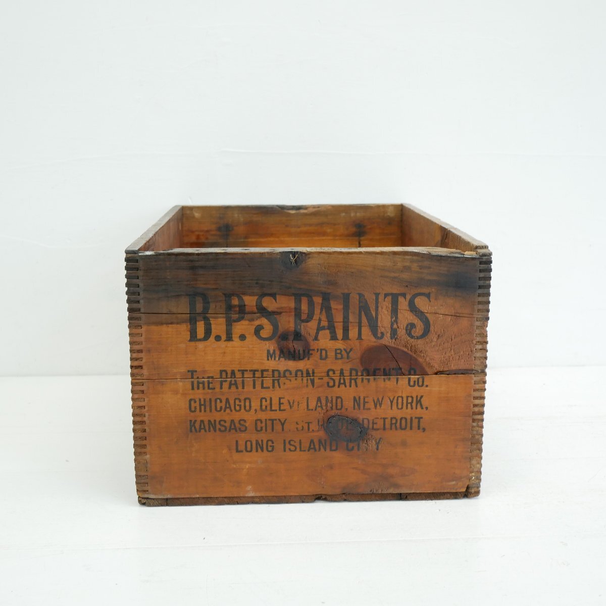 30s PAINTS ヴィンテージ 木箱 / アメリカ 涂料 ペイント 運(yùn)送用 WOOD BOX 店舗什器 ディスプレイ小物 #702-30-179-265