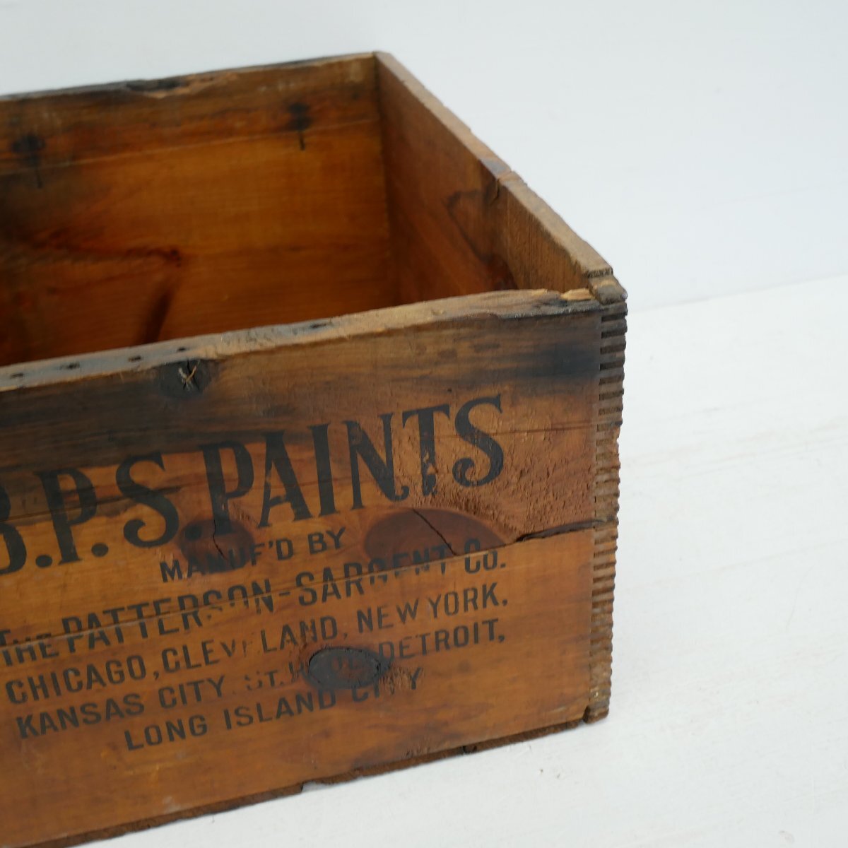 30s PAINTS ヴィンテージ 木箱 / アメリカ 涂料 ペイント 運(yùn)送用 WOOD BOX 店舗什器 ディスプレイ小物 #702-30-179-265