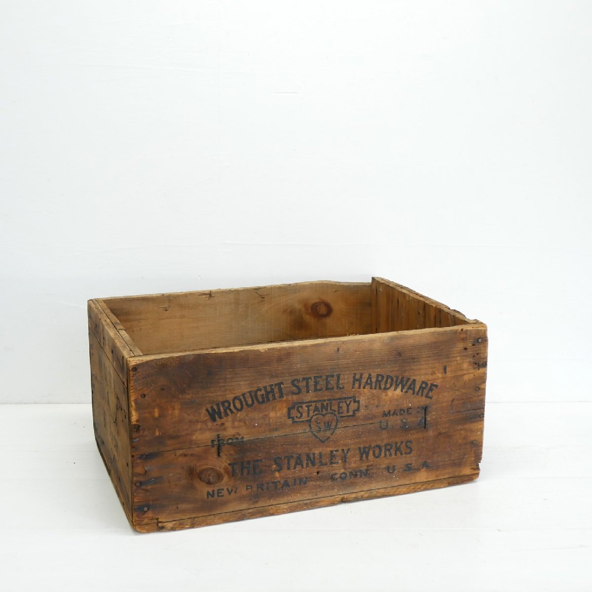STANLEY HARDWARE ヴィンテージ 木箱 / アメリカ スタンレー 金物店 WOOD BOX 店舗什器 ディスプレイ小物 #702-50-149-259