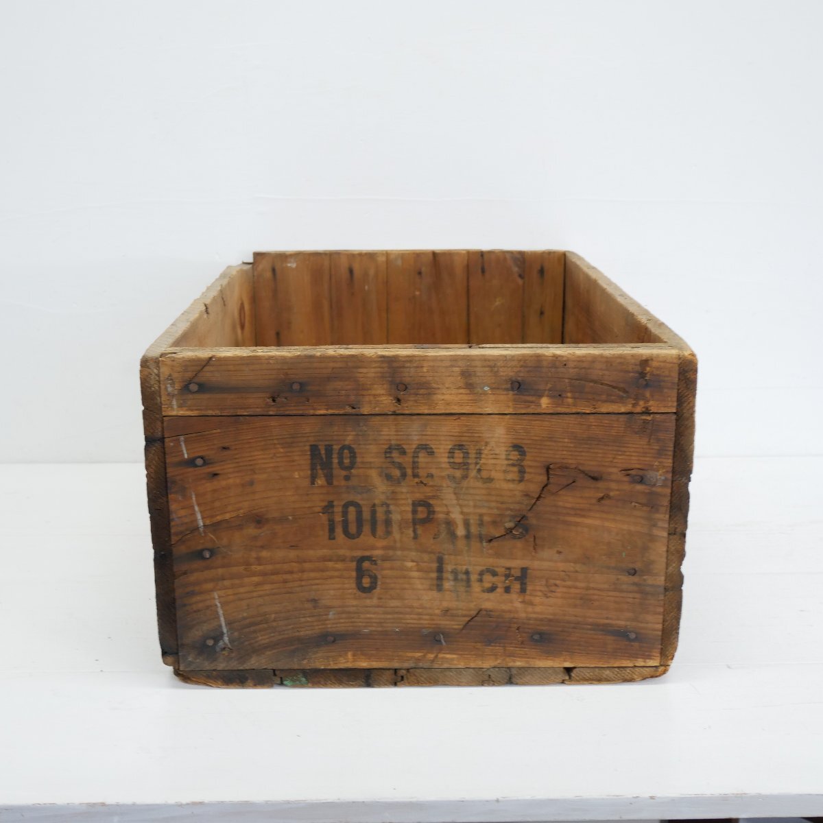 STANLEY HARDWARE ヴィンテージ 木箱 / アメリカ スタンレー 金物店 WOOD BOX 店舗什器 ディスプレイ小物 #702-50-149-259