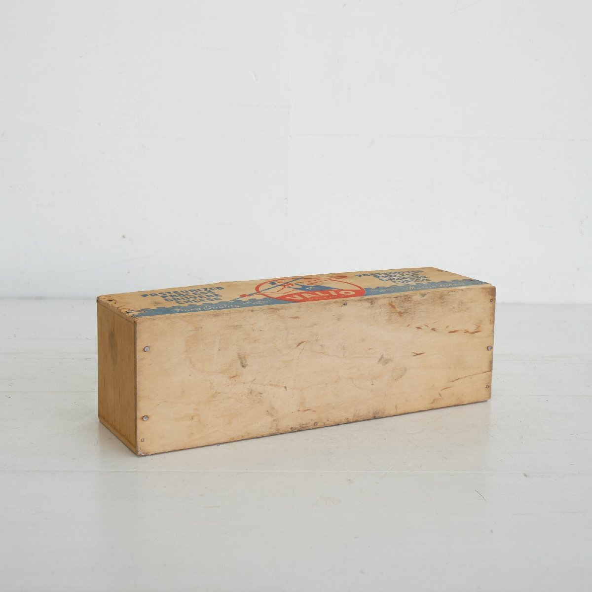 VALIO ヴィンテージ チーズボックス / フィンランド 乳制品 木箱 WOOD BOX 店舗什器 ディスプレイ小物 #610-10-038-467