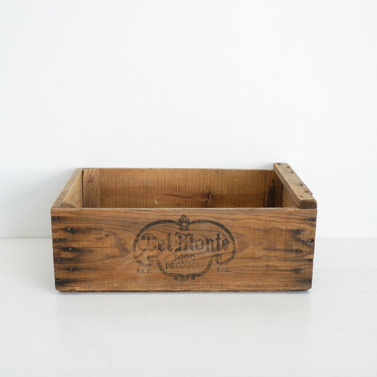 Del monte デル モンテ ヴィンテージ 木箱 / アメリカ WOOD BOX 店舗什器 ディスプレイ小物 #610-20-120-459