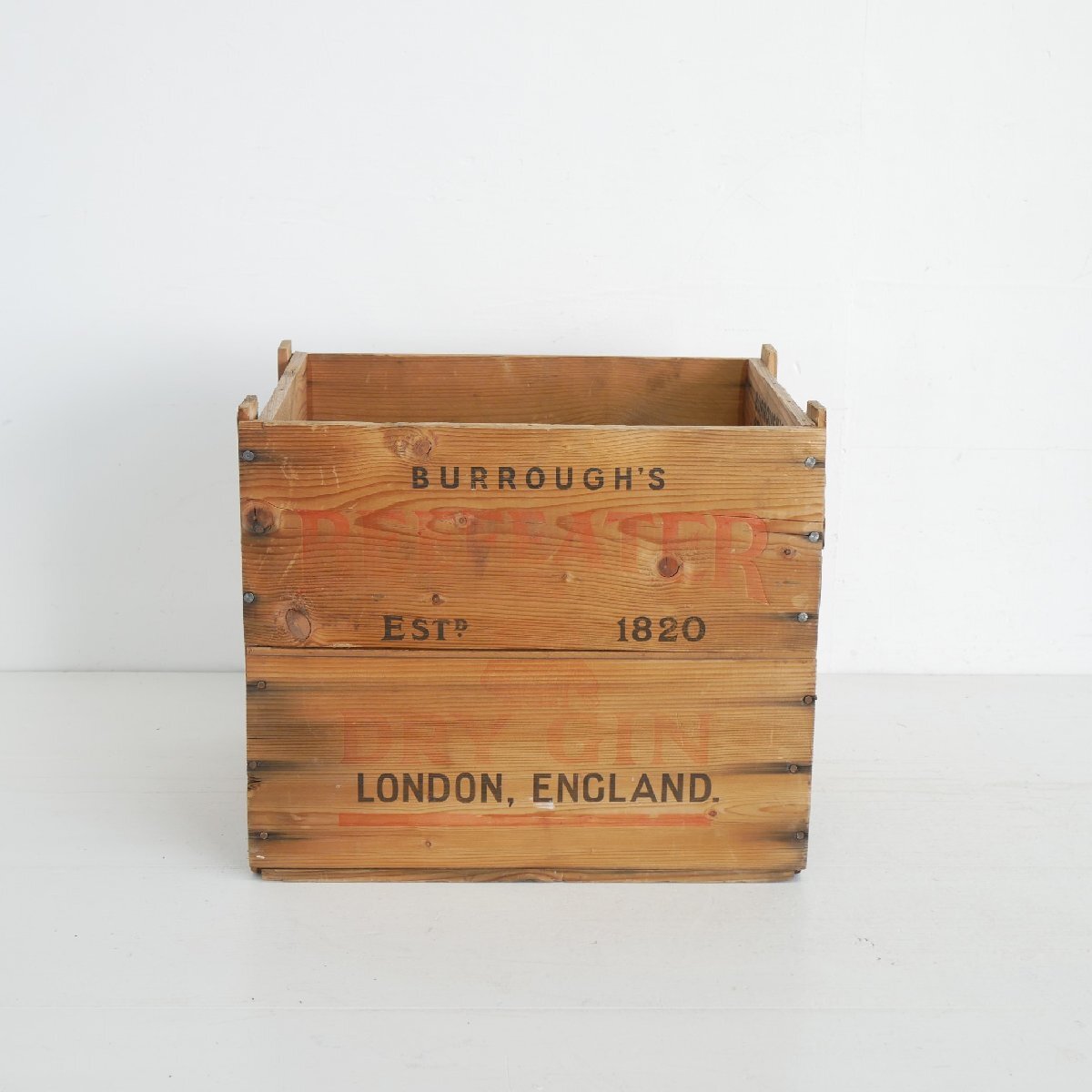 BEEFEATER DRY GIN ビーフィーター ヴィンテージ 木箱 / ロンドン ジン WOOD BOX 店舗什器 ディスプレイ小物 #610-25-361-465