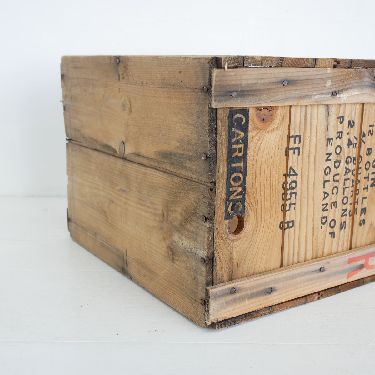 BEEFEATER DRY GIN ビーフィーター ヴィンテージ 木箱 / ロンドン ジン WOOD BOX 店舗什器 ディスプレイ小物 #610-25-361-465