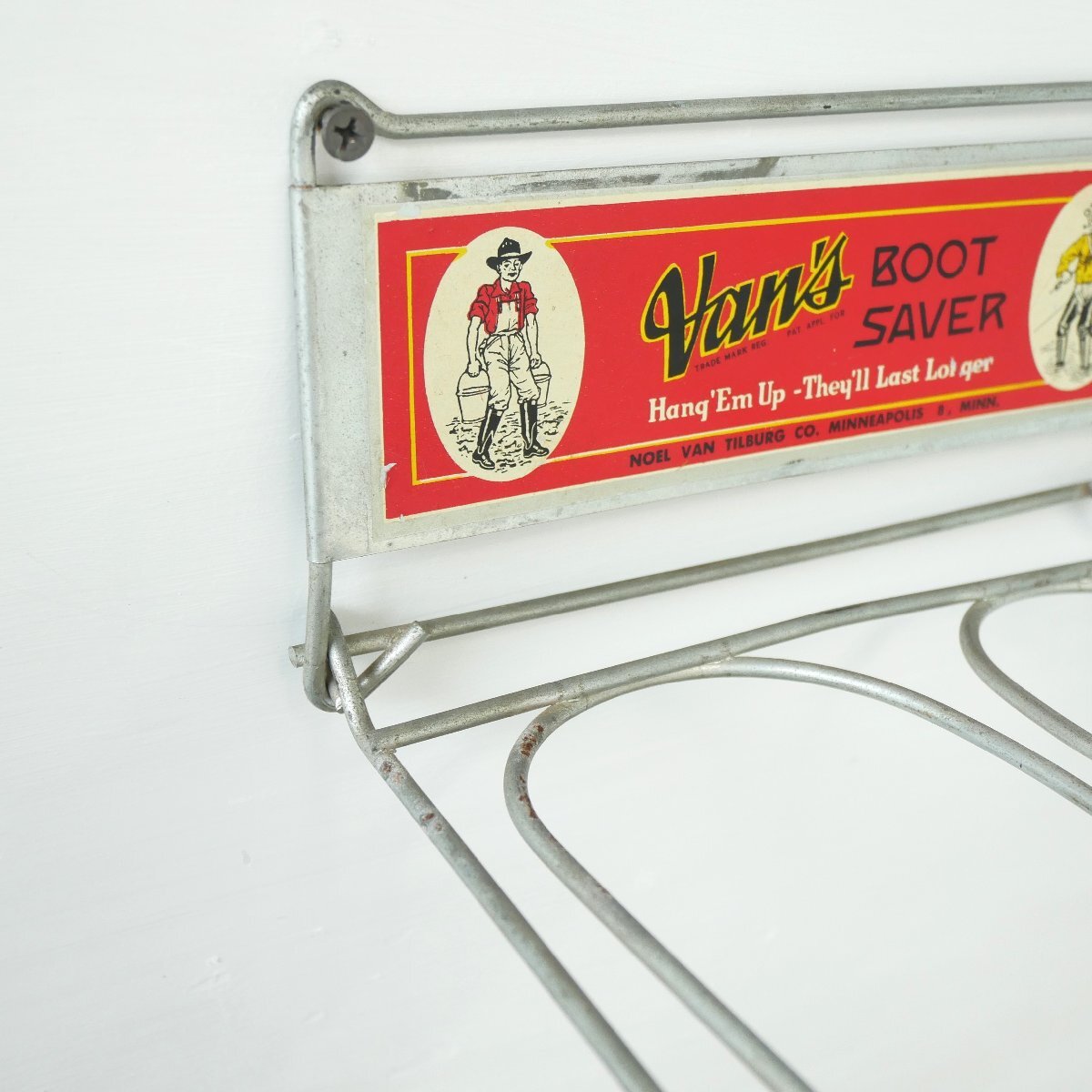 60s ヴィンテージ Van's BOOT SAVER ワイヤーラック / アメリカ ブーツサーバー 店舗什器 ディスプレイ #606-10-100-118