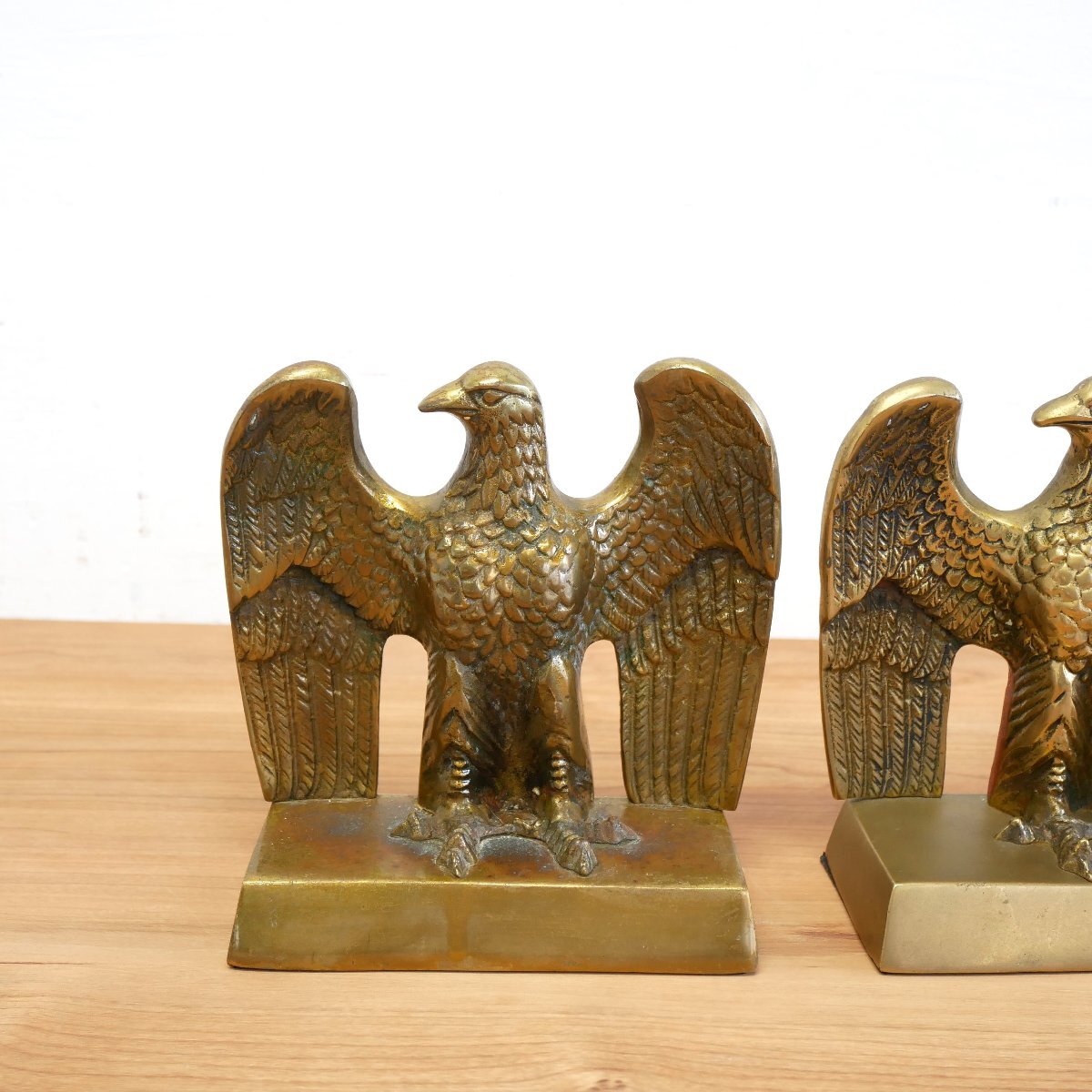 鷲　ブックエンド　アメリカ　USAビンテージ　アンティーク　真鍮？ 鷲ブックエンドアメリカUSAビンテージアンティーク真鍮？