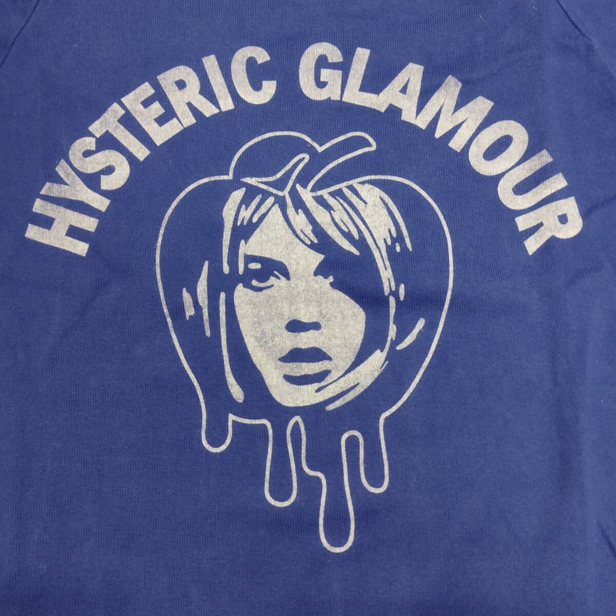 【s19306】トレンド『Hysteric Glamour ヒステリックグラマー』ガールプリント 七分袖 カットソー スウェット Tシャツ