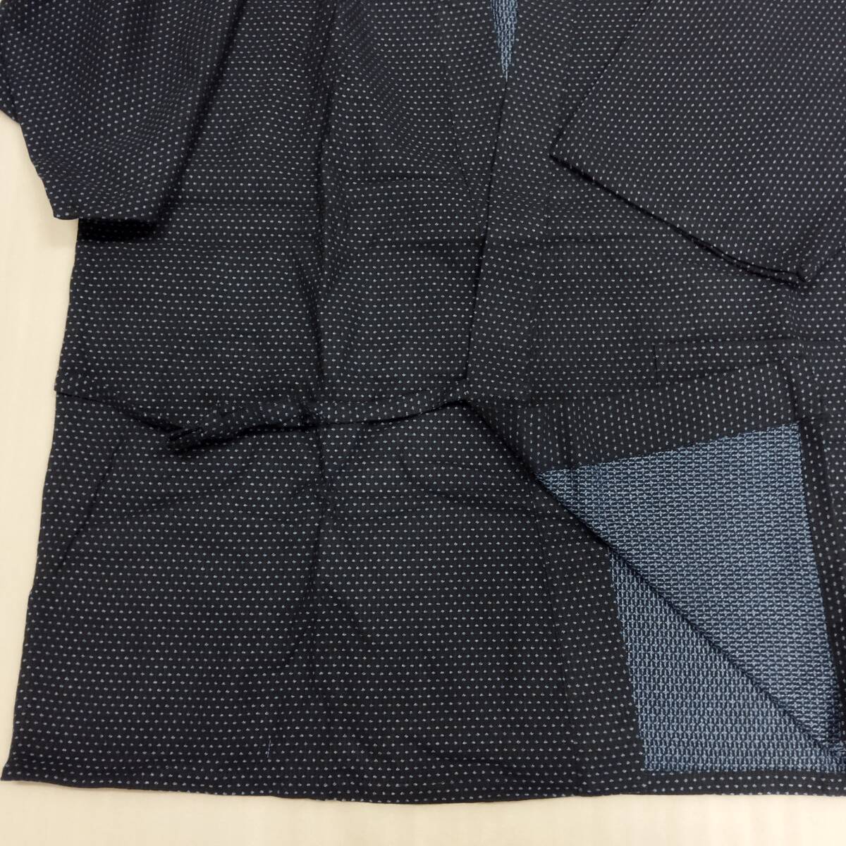 【s19592】新品 特選 高級刺子織男性用作務(wù)衣 Lサイズ