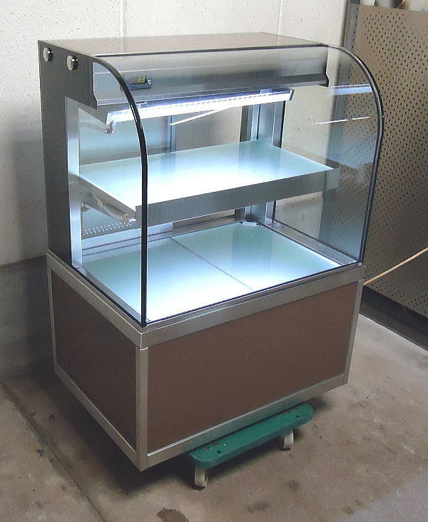 ★中古 業(yè)務(wù)用 ダイワ 大和 カウンター型 対面型 后扉 冷蔵ショーケース 冷蔵庫 KM201B2 茶色 作動(dòng)良好 現(xiàn)狀品 ケーキ 洋菓子 和菓子