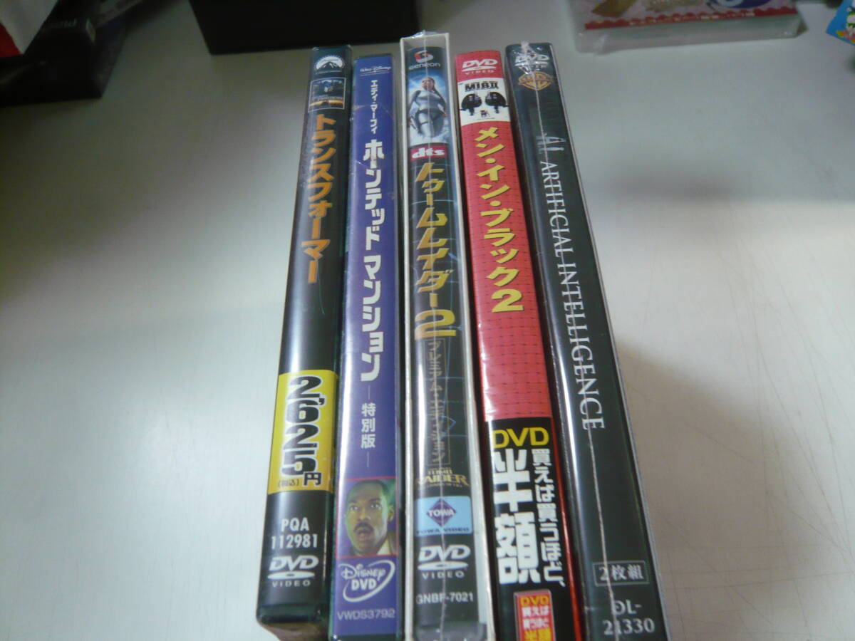 未開封！洋畫DVD★５本セット(AI/トゥームレイダー2/トランスフォーマー/ホーンテッドマンション/メンインブラック2)