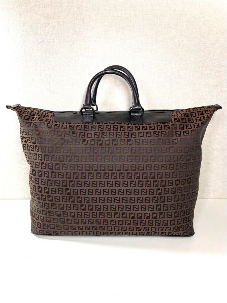 FENDI フェンディ ズッキーノ FFロゴ ハンドバッグ バッグ キャンバス トートバッグ ボストンバッグ ボストン