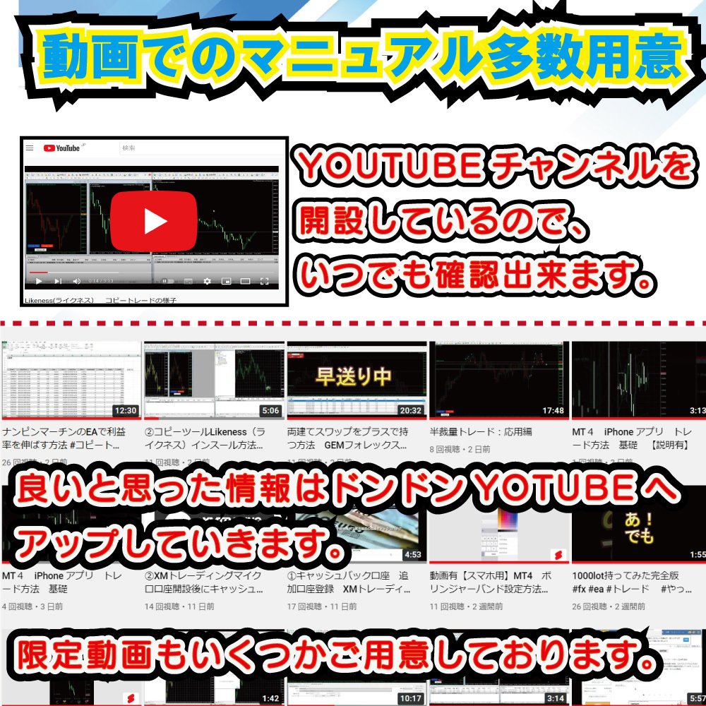 収益率アップ　コピーツール FX トレードをコピー MT4 口座縛り 解除 無効 ブローカー口座縛り無し EA 自動売買 資金分散 ナンピンマーチン_画像9