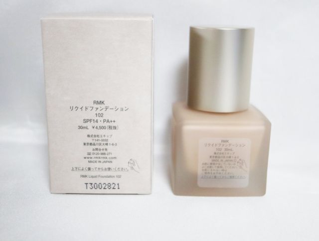 【未使用】アールエムケー RMK リクイドファンデーション 102 人気色 30ml コスメ 中古 サンプル ベースメイク 化粧品