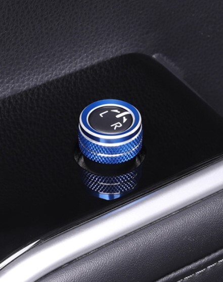 デザイン性UP♪ ブルー ドアミラー スイッチ カバー ハリアー ハイブリッド 60 系 AVU65W グランド エレガンス Bタイプの画像1