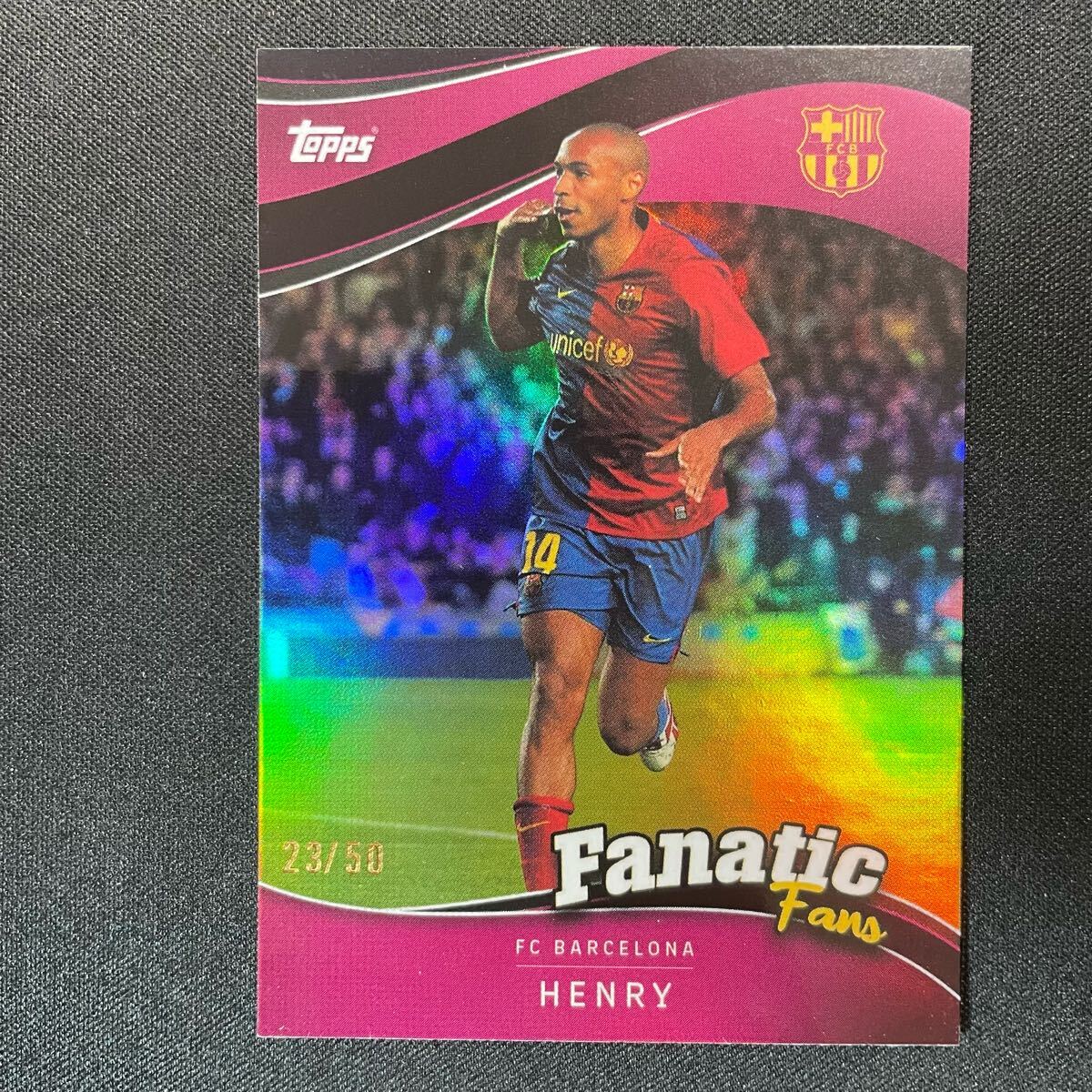2024-25 Topps Barcelona Fan Set Fanatic Fans Thierry Henry /50tieli* Anne li