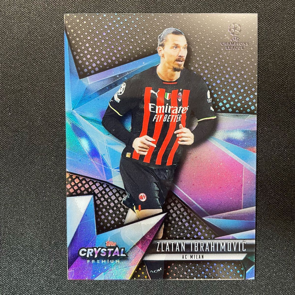2022-23 Topps Crystal Premium UEFA Zlatan Ibrahimovic AC Milanz ротанг * Eve lahimo vi chi