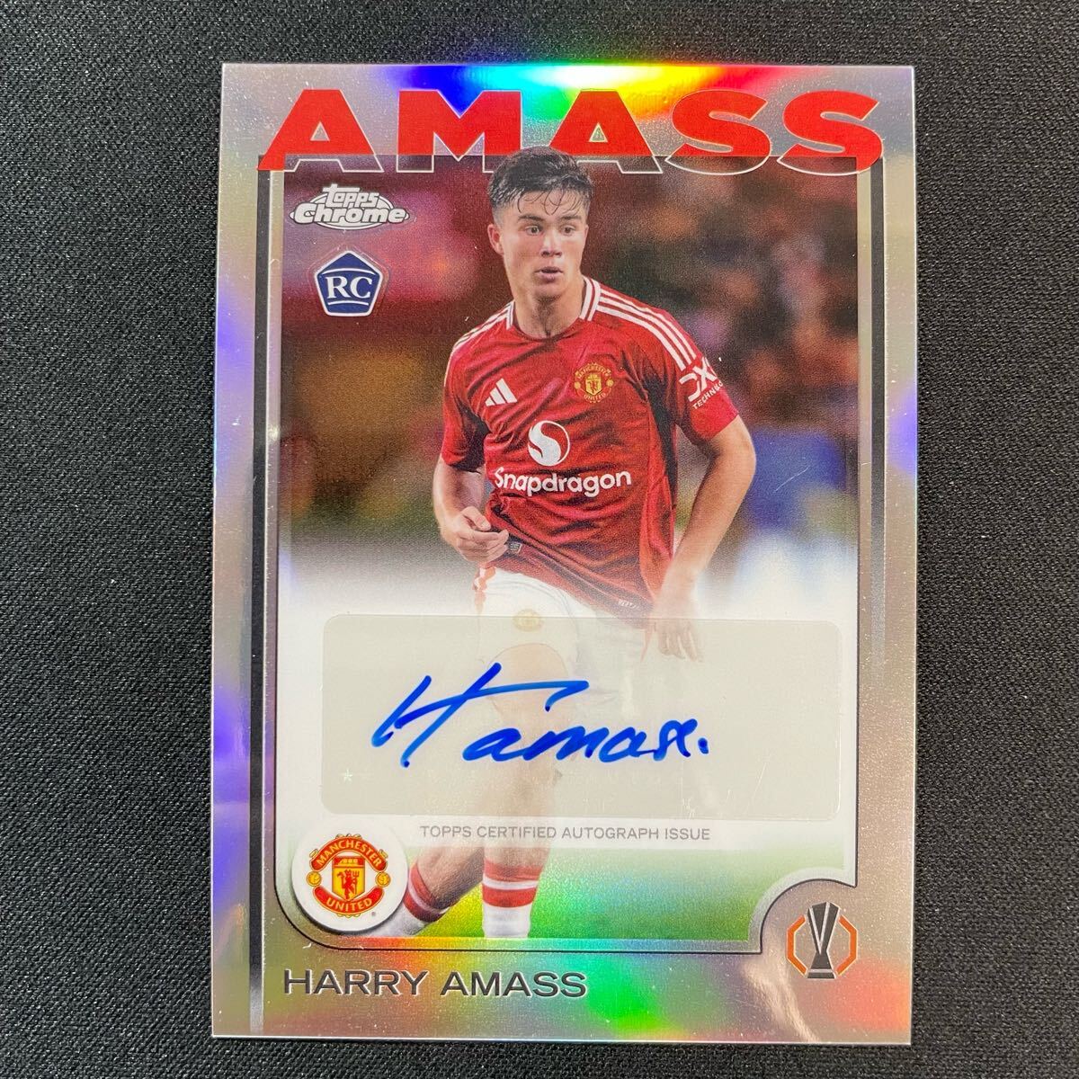 2024-25 Topps Chrome UEFA Harry Amass Auto Manchester United