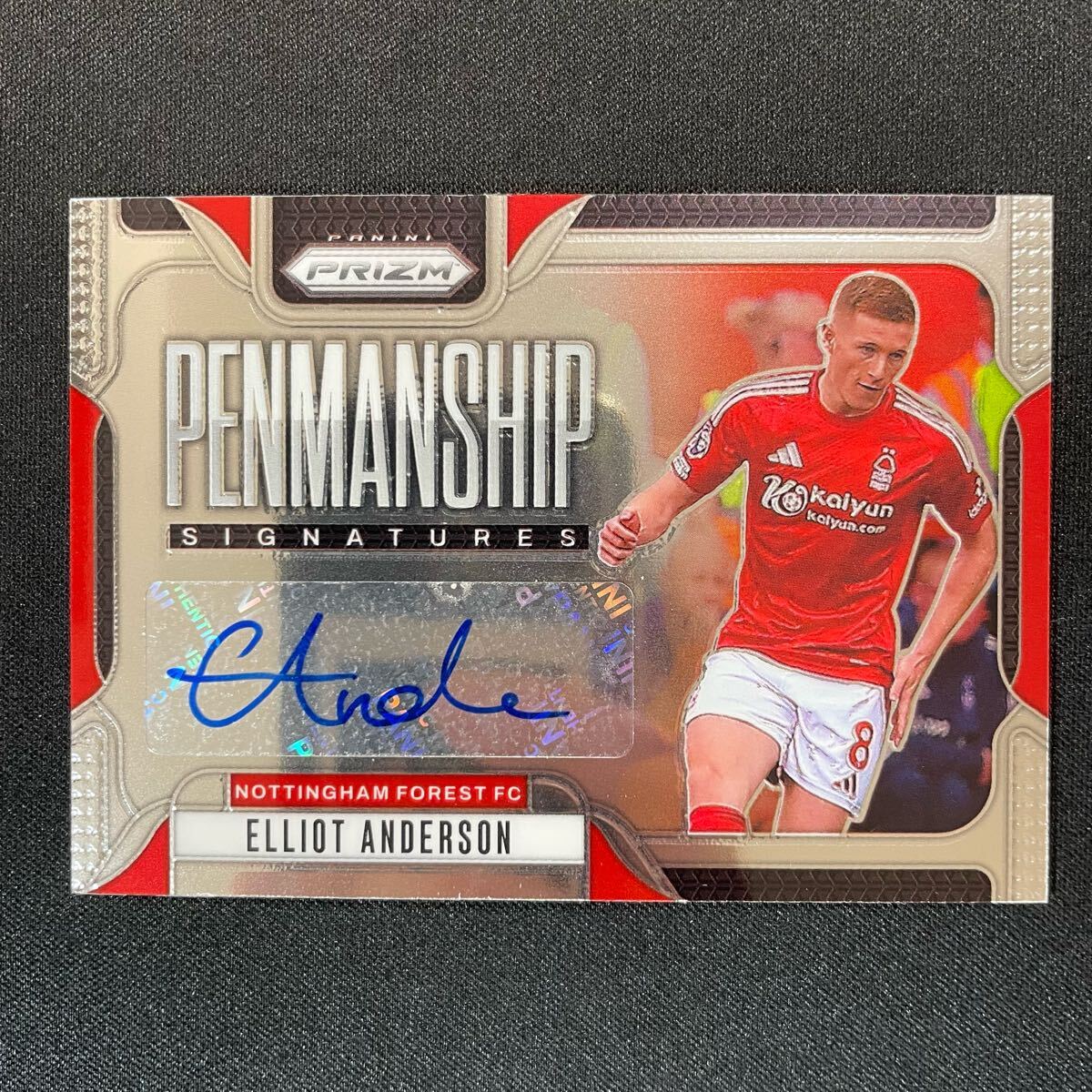 2024-25 Panini Prizm EPL Penmanship Elliot Anderson Auto