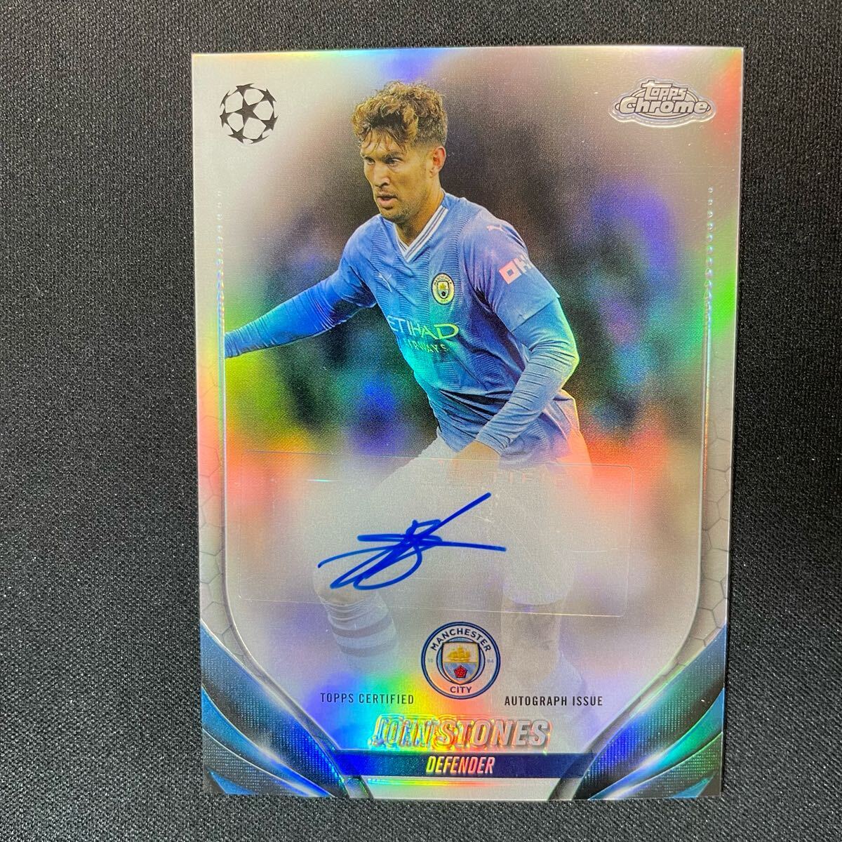 格安saleスタート ボ 2023-24 Topps Chrome UEFA John Stones Auto Manchester City その他