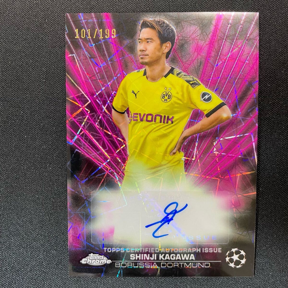 ブランド通販サイト Topps 2023-24 Chrome Auto Kagawa Shinji Lazer Black UEFA その他