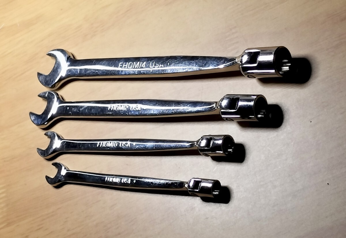 Snap-on スナップオン コンビネーションフレックスレンチ４本セット FHOM USA 中古