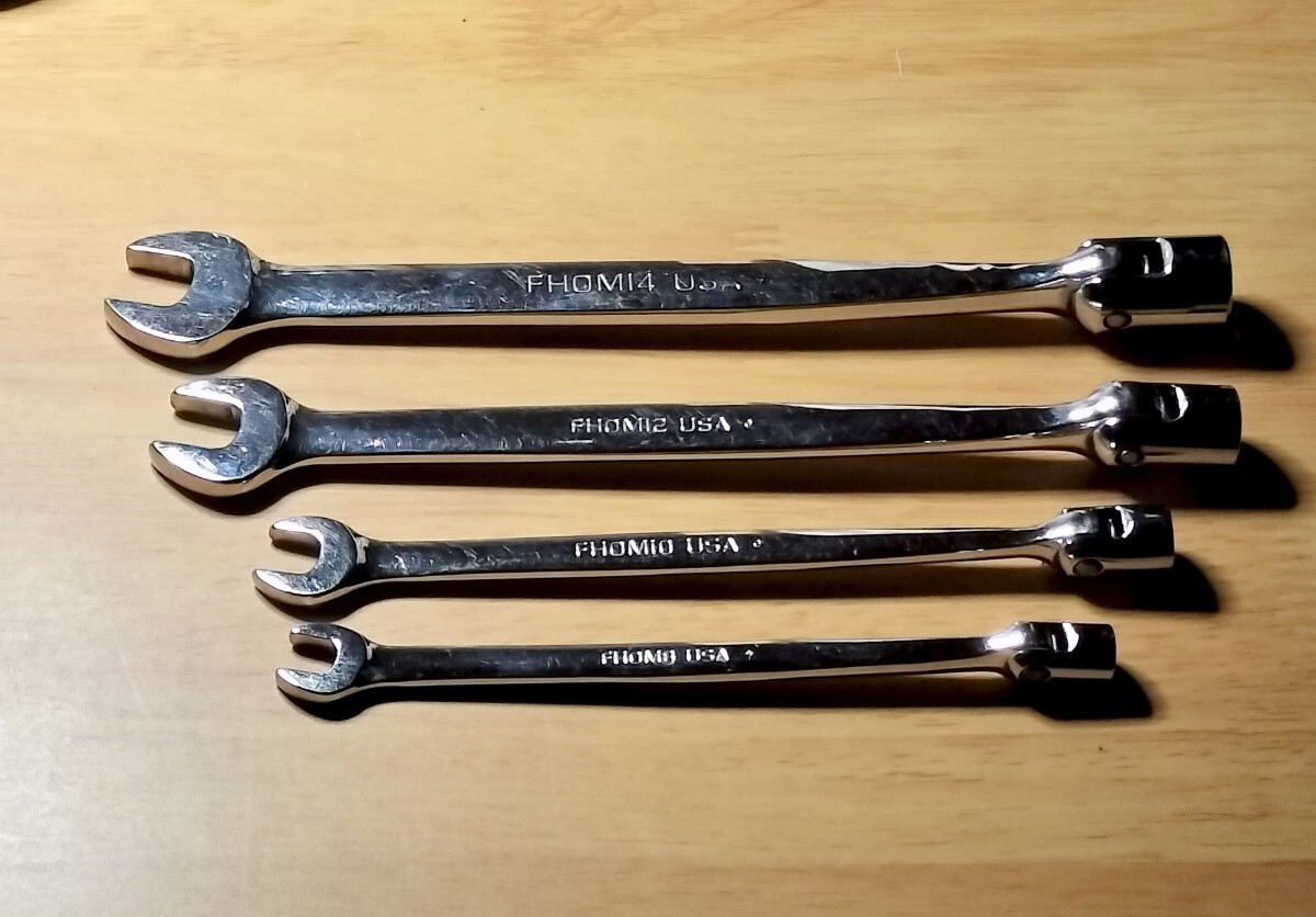 Snap-on スナップオン コンビネーションフレックスレンチ４本セット FHOM USA 中古