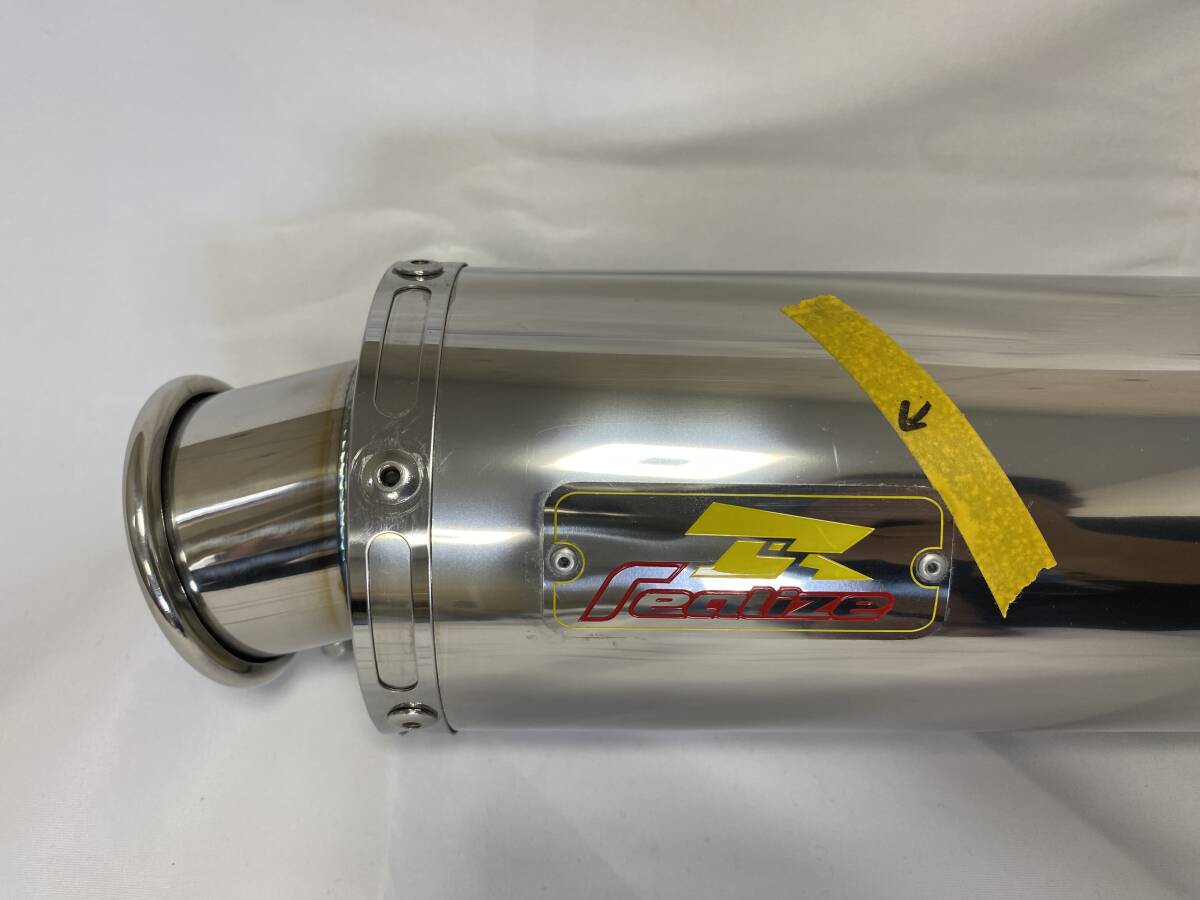 [新品　訳あり]　 汎用サイレンサー 100φ×340mm 　差込徑 42.7φ B級品 　ステンレス　SUS　サイレンサー カスタム DIY　OTAB-113