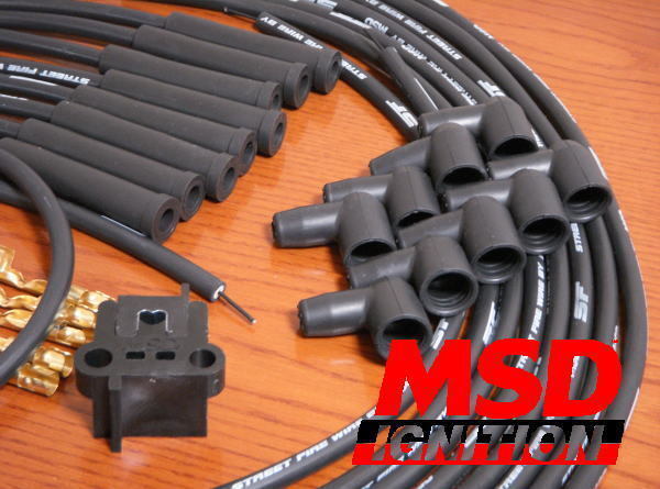 MSDプラグコード黒新品-汎用6気筒用　L6ハコスカL型ケンメリS30Z　等に