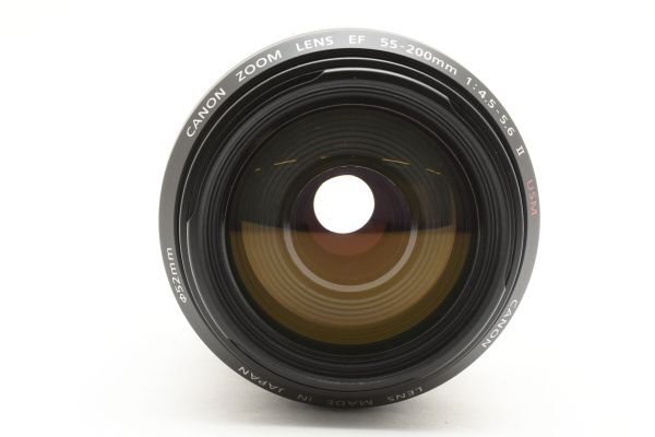 [ возвращенный товар гарантия ]* хорошая вещь * Canon CANON EF 55-200mm F4.5-5.6 II USM * передний и задний (до и после) колпак имеется #22250525