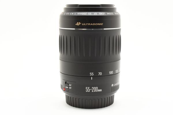 [ возвращенный товар гарантия ]* хорошая вещь * Canon CANON EF 55-200mm F4.5-5.6 II USM * передний и задний (до и после) колпак имеется #22250525