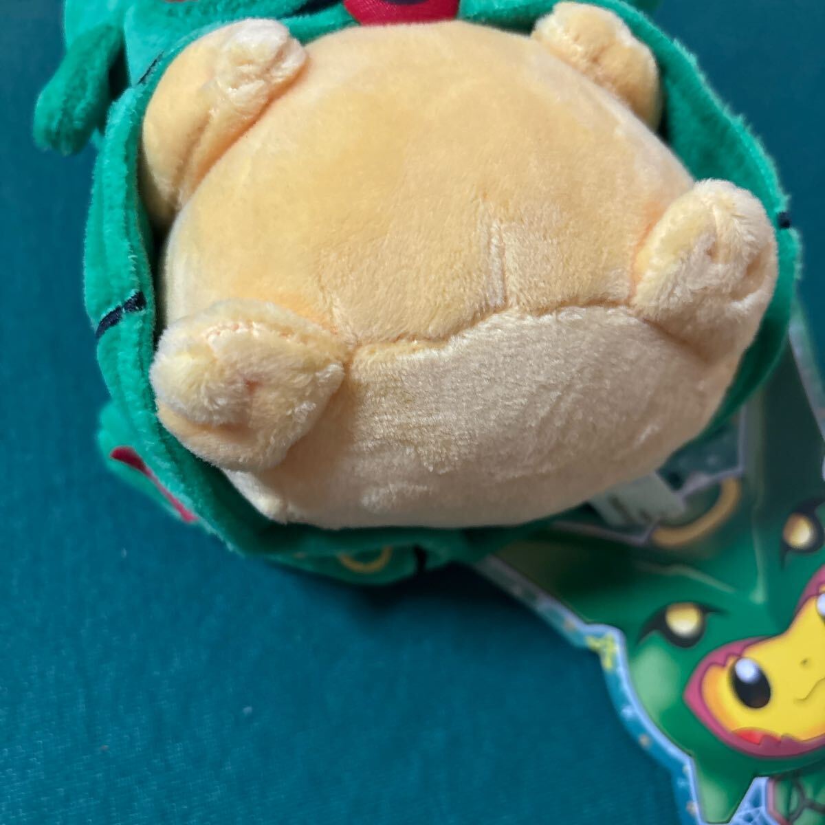 【タグ付き】ポケモン ぬいぐるみ レックウザポンチョを著たピカチュウ ポケモンセンター 
