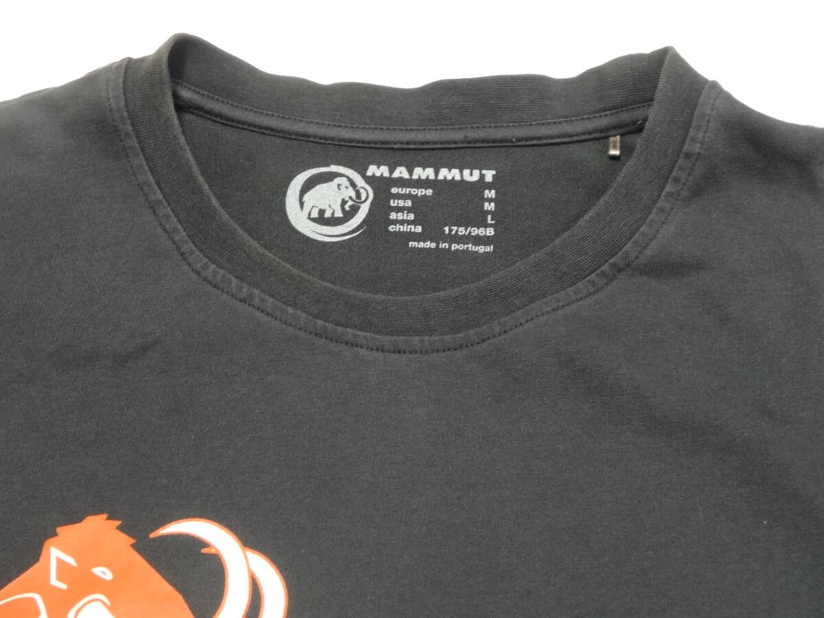 MAMMUTマムート 半袖Ｔシャツ　ブラック メンズL