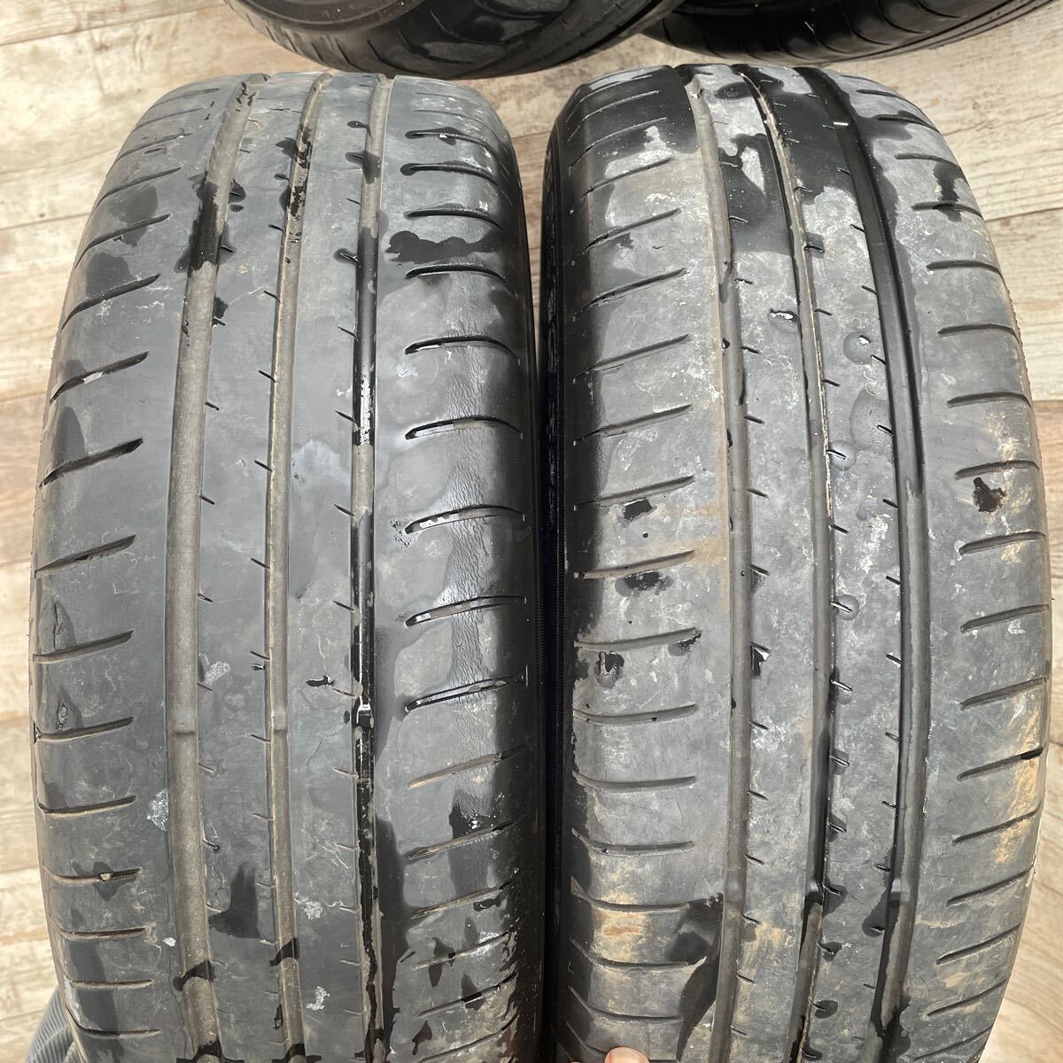 WH368 マツダ MAZDA2 ブラックトーンエディション 純正 16×5.5J＋40 PCD100 4穴　TOYO 185 60 R16 2022年制造　4本セット