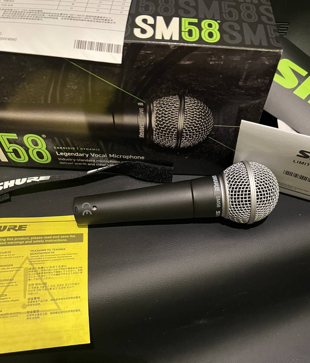 送料無料　シュアー　定番　SM58　未使用スイッチ無し　SHURE 　保管品です