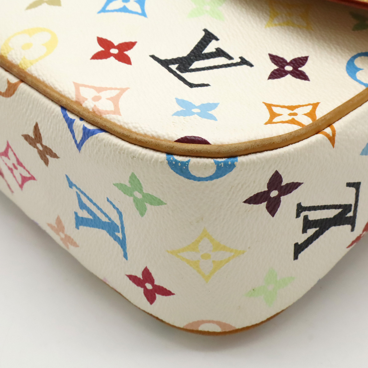 LOUIS VUITTON ルイ ヴィトン モノグラムマルチカラー ソローニュ ショルダーバッグ 斜め掛け ブロン 白 ホワイト M92661_画像3