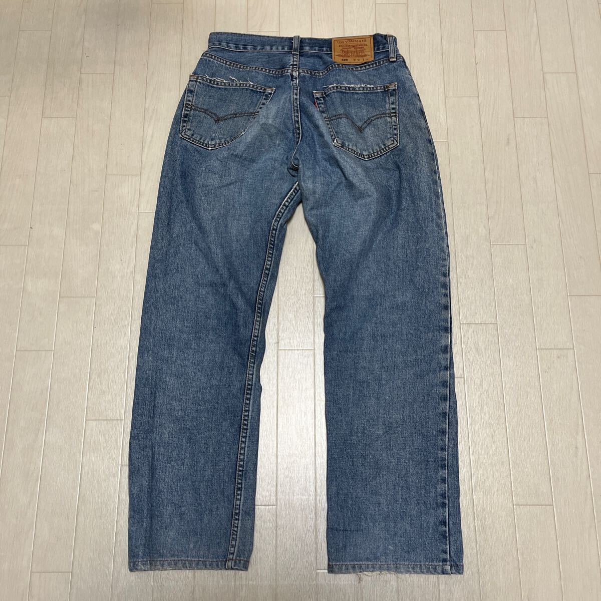 和754★② Levi's 509 J07刻印 リーバイス デニムパンツ ジーンズ ボトムス ボタンフライ W31 L34 ブルー メンズ