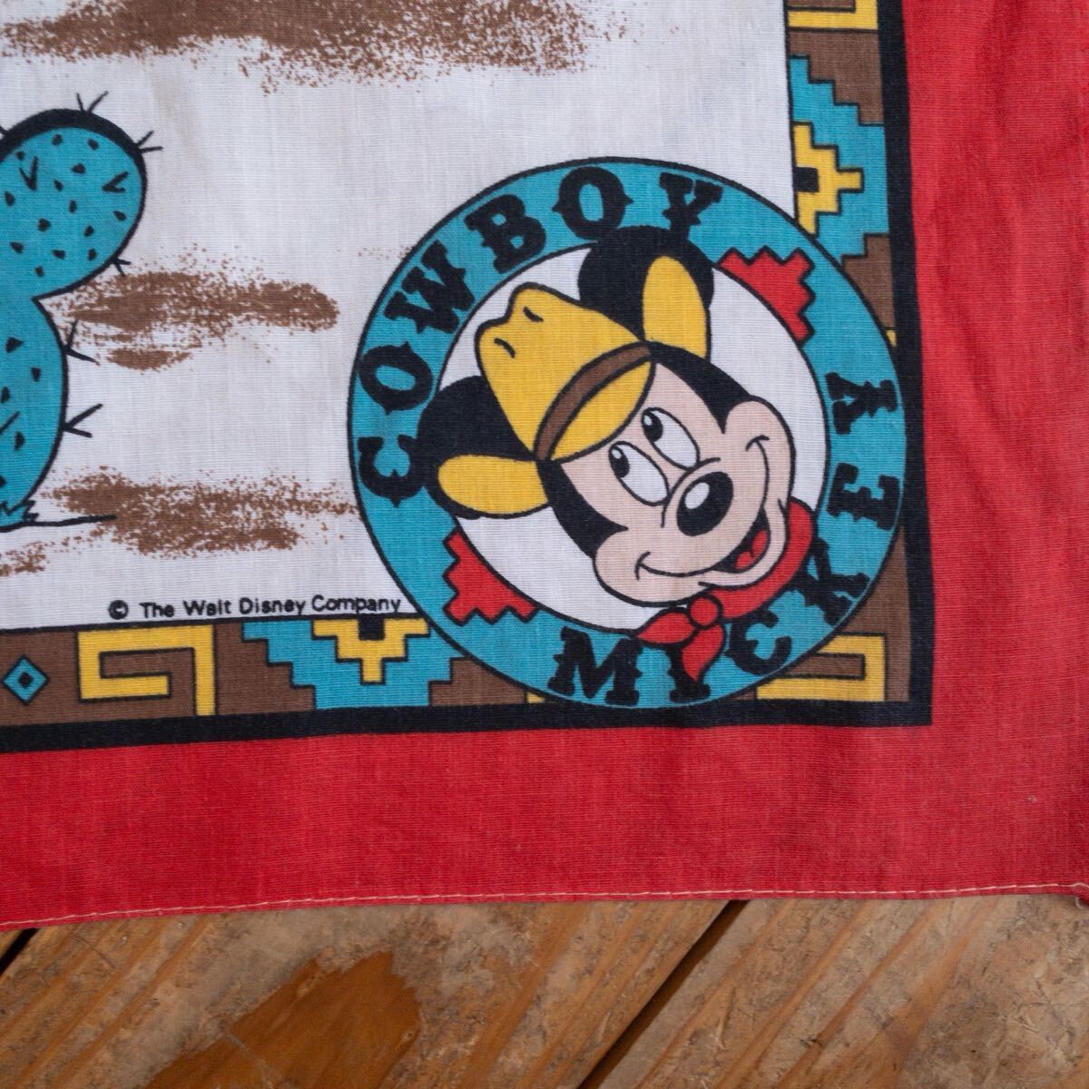  бесплатная доставка Vintage бандана Mickey Mouse носовой платок America запас Disney Disney American Casual Western смешанные товары Vintage A1539