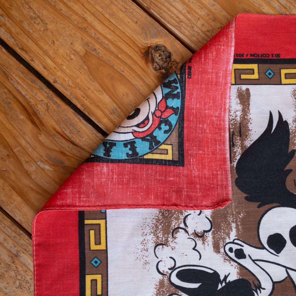  бесплатная доставка Vintage бандана Mickey Mouse носовой платок America запас Disney Disney American Casual Western смешанные товары Vintage A1539