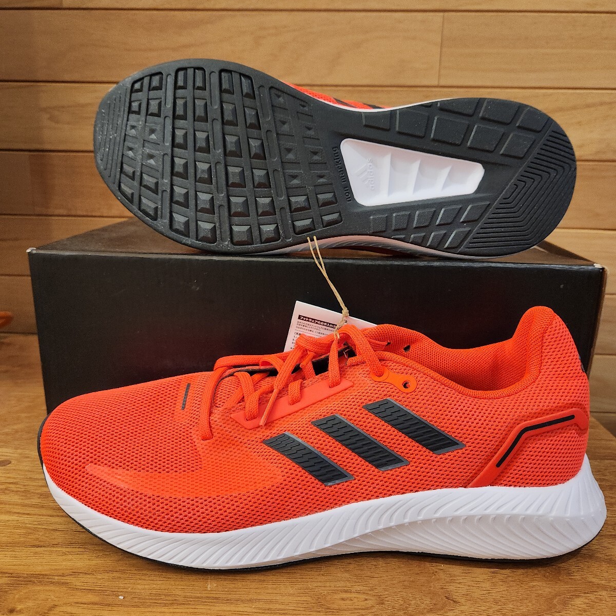 27cm 新品正規(guī)品 アディダス adidas CORERUNNER / コアランナー メンズ シューズ?靴 ランニングシューズ ソーラーレッド